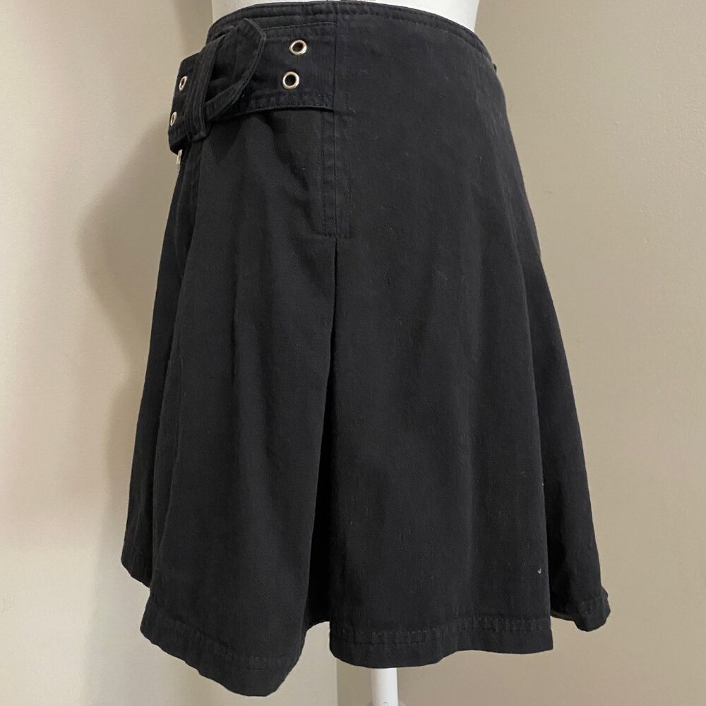 80's vintage short black pleated skirt - Picture 3 of 3